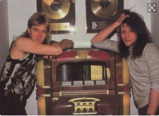 Joe Elliott & Jon Bon Jovi 1988